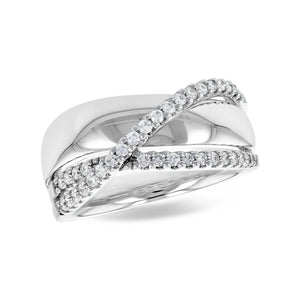 Diamond Flow Bypass Ring - Talisman Collection Fine Jewelers