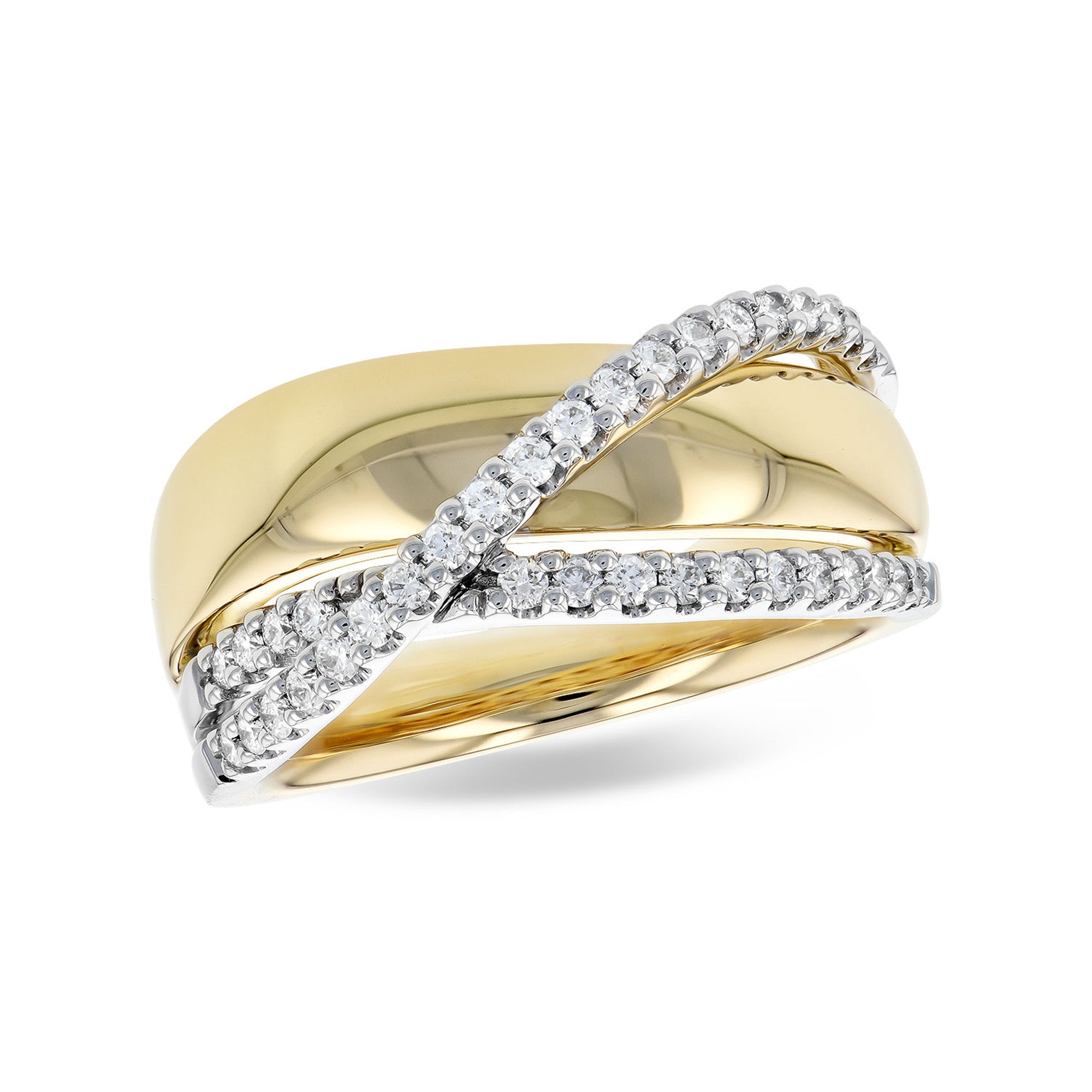 Diamond Flow Bypass Ring - Talisman Collection Fine Jewelers
