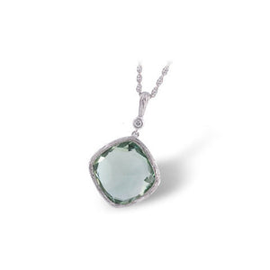 Green Amethyst Candy Drop Necklace - Talisman Collection Fine Jewelers