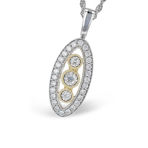 Diamond Two-Tone Victoria Necklace - Talisman Collection Fine Jewelers