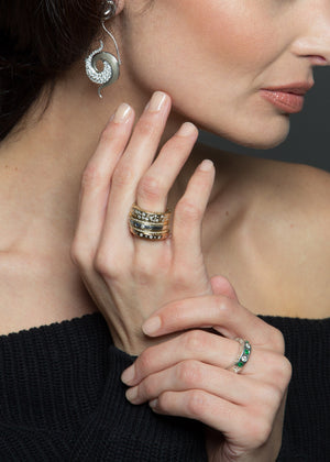 Nebula Galaxy Earrings by Martha Seely - Talisman Collection Fine Jewelers