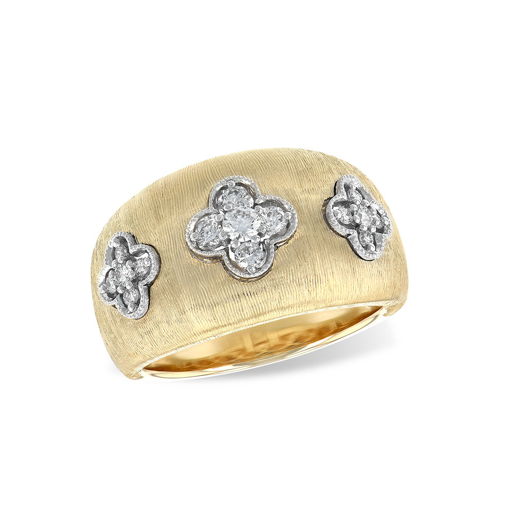 Diamond Quatrefoil Band - Talisman Collection Fine Jewelers