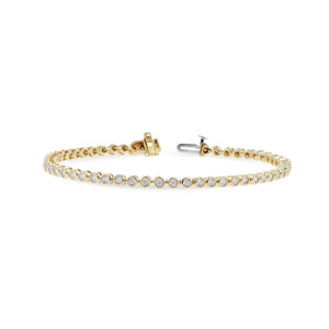 Diamond Bezel-Set Line Bracelet, 1.00 Carats - Talisman Collection Fine Jewelers