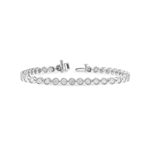 Bezel-Set Diamond Line Bracelet, 2.00 Carats - Talisman Collection Fine Jewelers