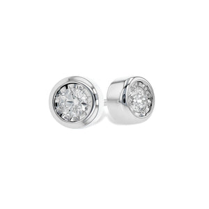 Diamond Bezel-Set Stud Earrings - Talisman Collection Fine Jewelers