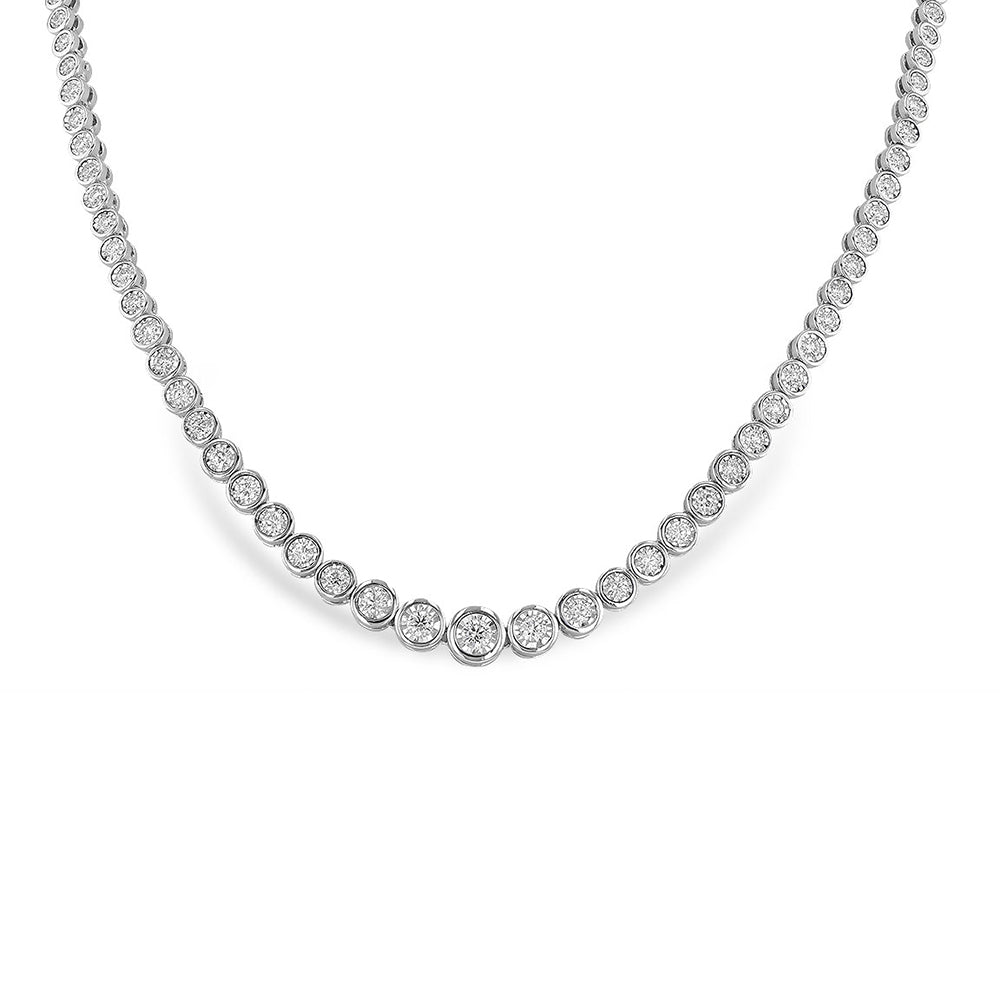 Diamond Bezel-Set Riviera Necklace - Talisman Collection Fine Jewelers
