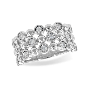 Diamond Bezel-Set Bubble Ring - Talisman Collection Fine Jewelers