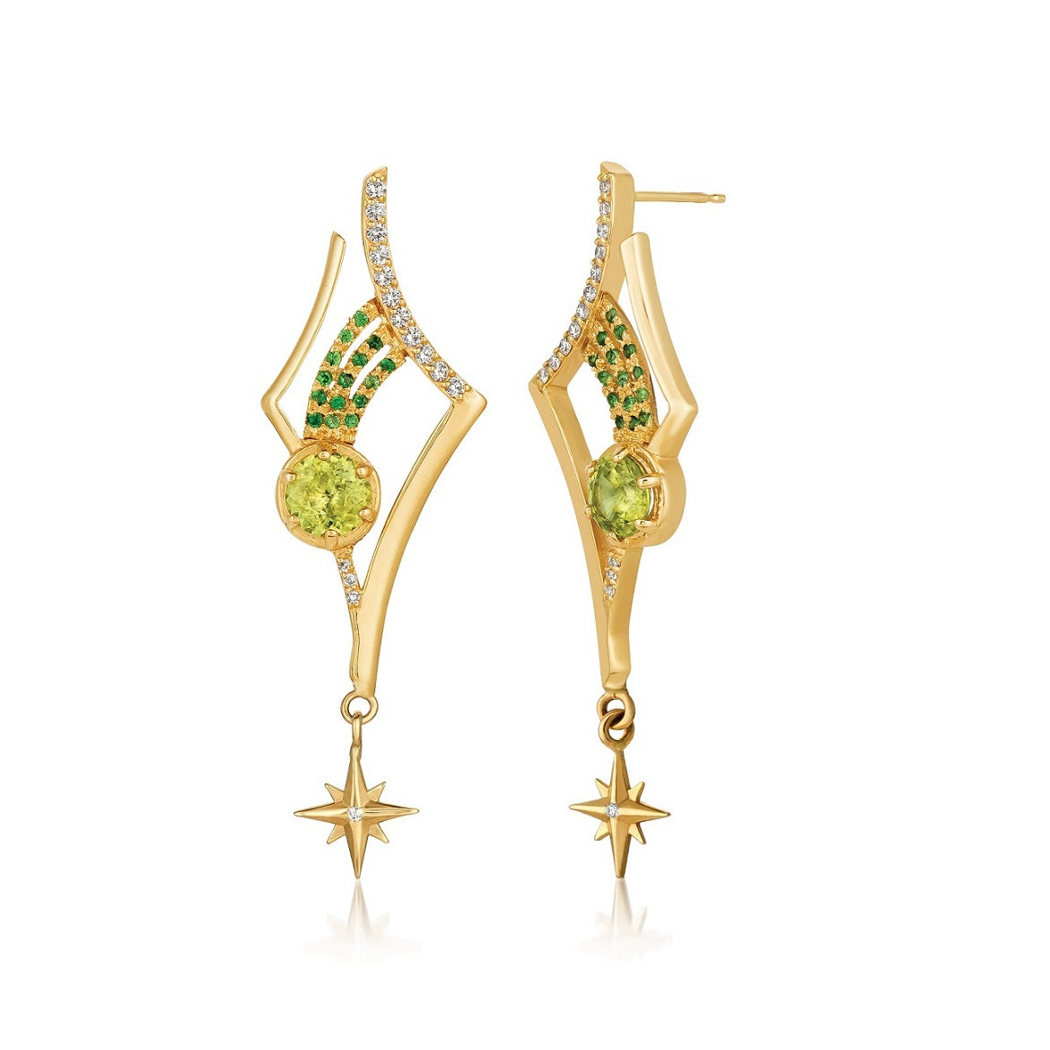 Antares Peridot Earrings by Martha Seely - Talisman Collection Fine Jewelers