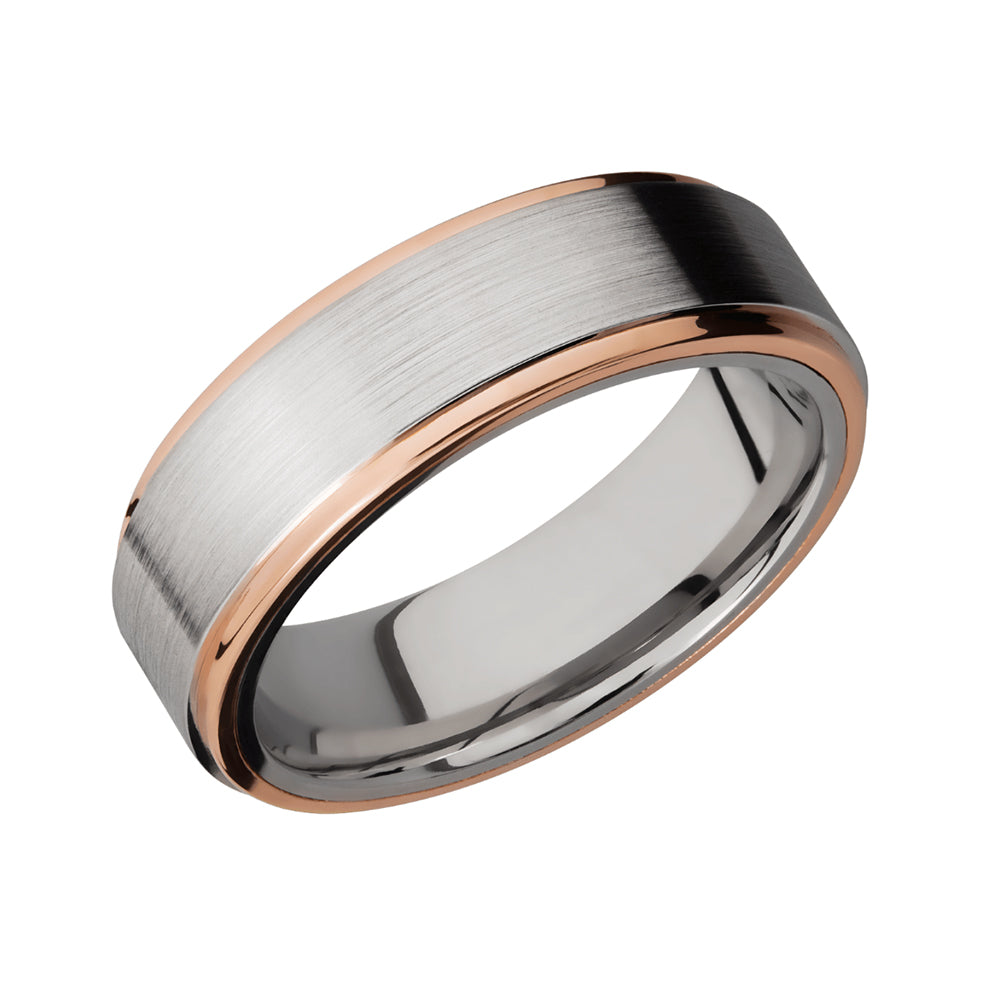 Cobalt Chrome and Gold Ridge Men's Band