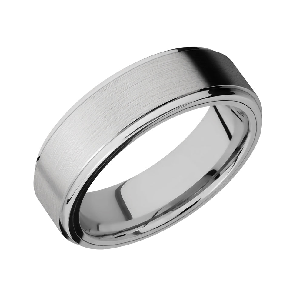 Cobalt Chrome and Gold Ridge Men's Band