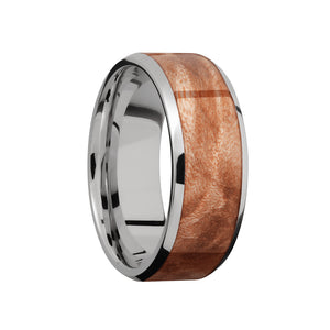 Maple Burl Inlay Men's Band - Talisman Collection Fine Jewelers