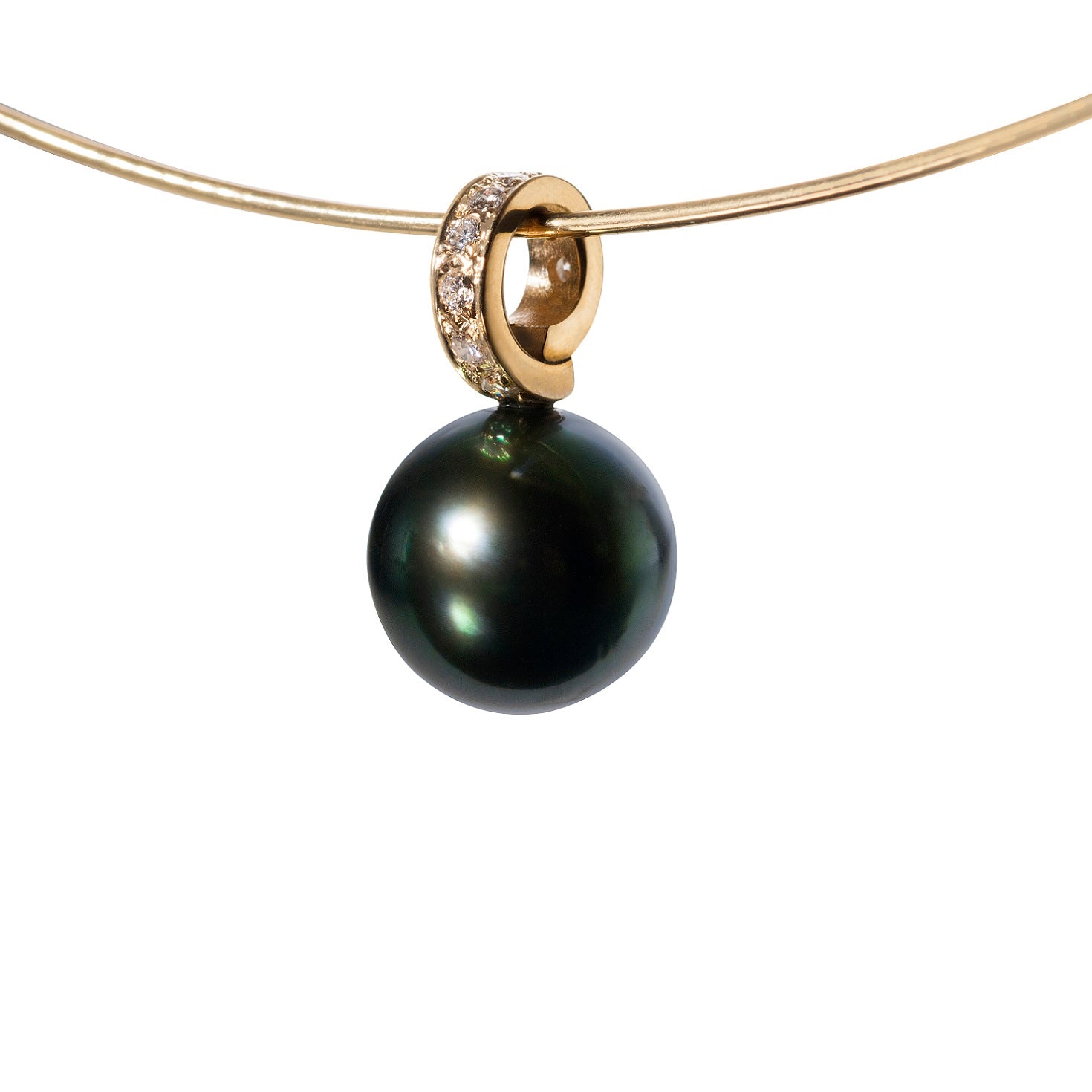 Tahitian Pearl and Diamond Pendant by Martha Seely - Talisman Collection Fine Jewelers
