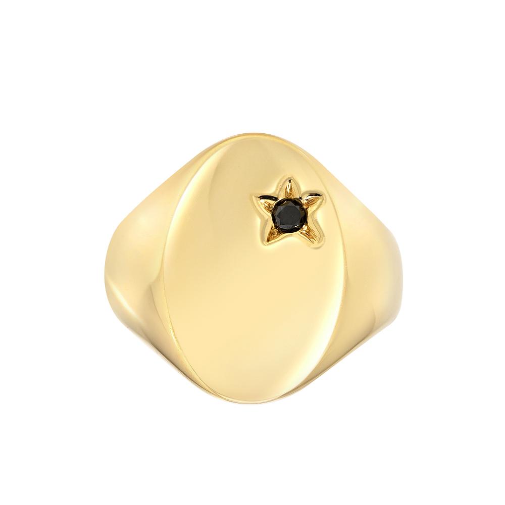 Classic Star Signet Ring by DRU. - Talisman Collection Fine Jewelers