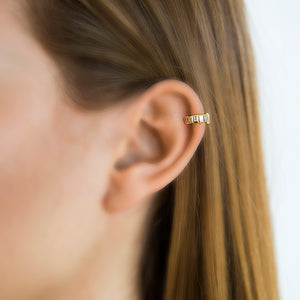 Diamond Baguette Handcuff Ear Cuff by Borgioni - Talisman Collection Fine Jewelers