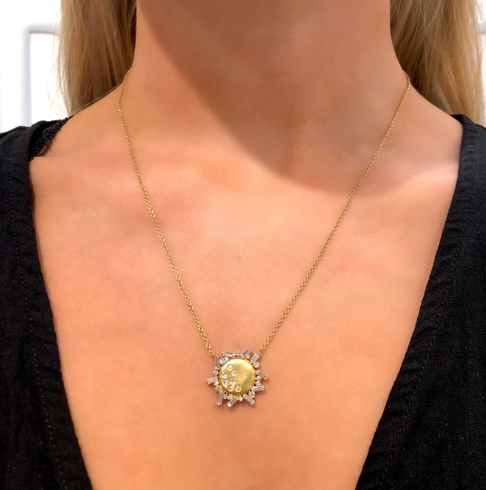 Diamond Eclipse Necklace by Meredith Young - Talisman Collection Fine Jewelers