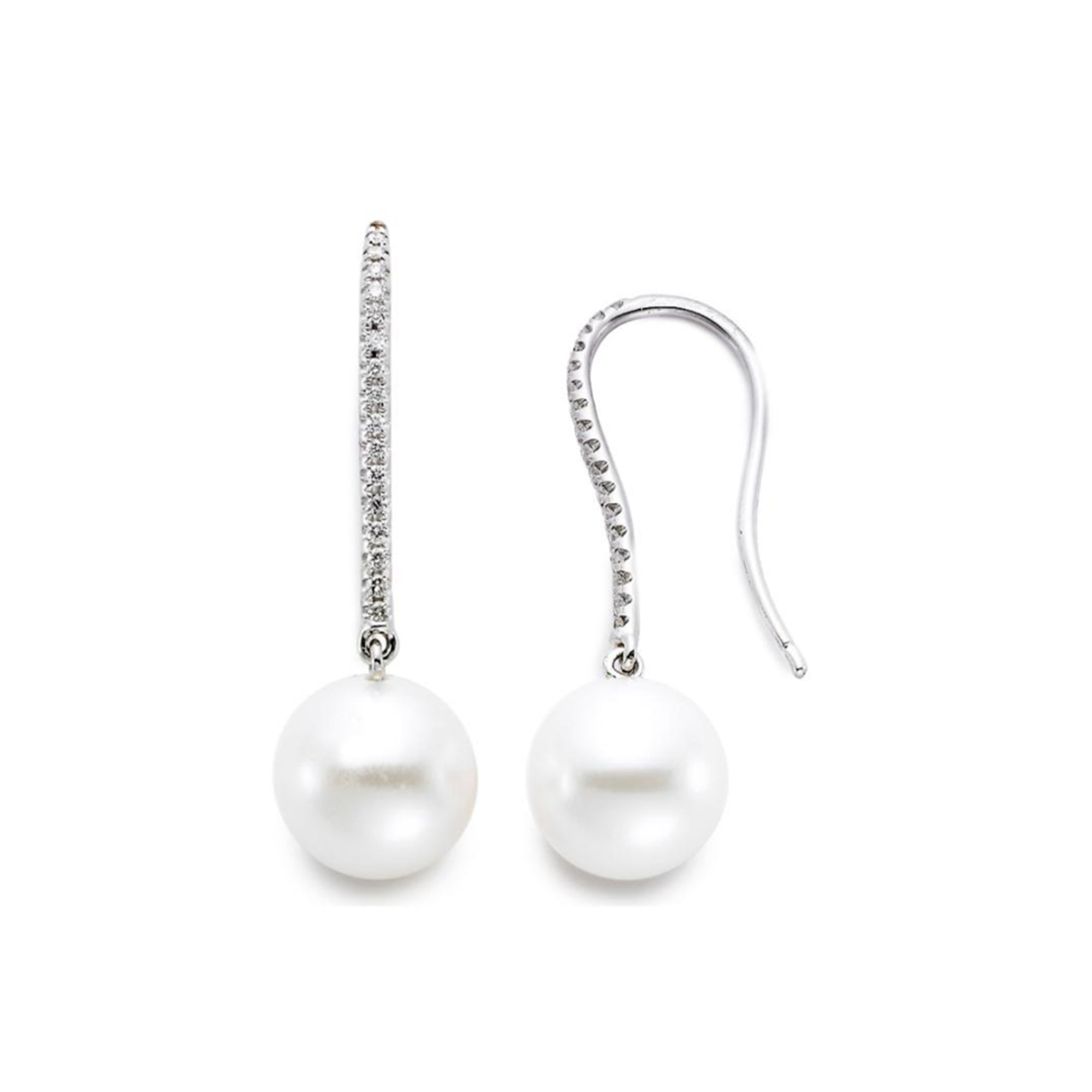 South Sea Pearl and Diamond Earrings by Mastoloni - Talisman Collection Fine Jewelers