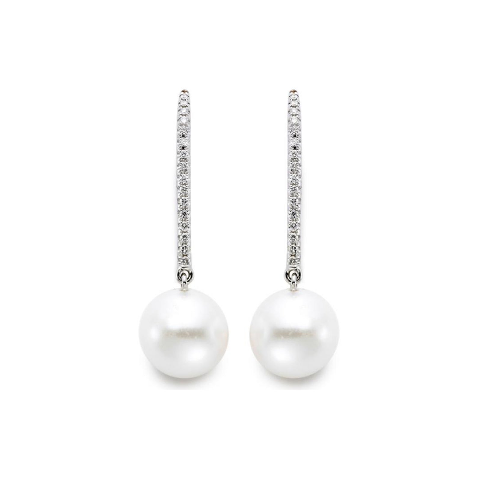 South Sea Pearl and Diamond Earrings by Mastoloni - Talisman Collection Fine Jewelers