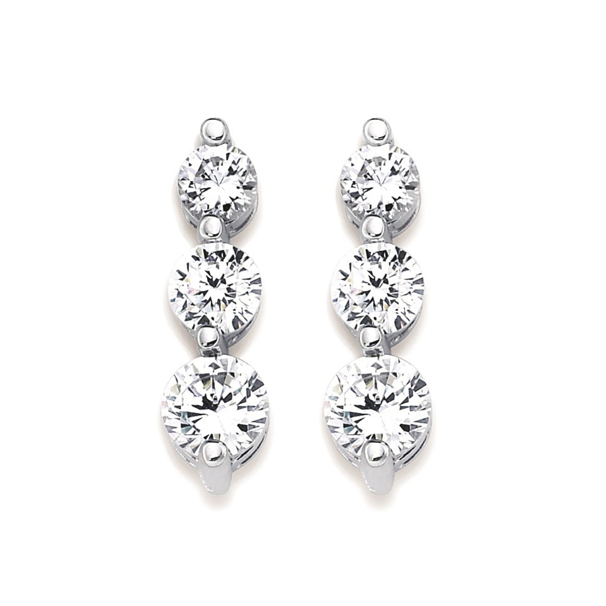 Diamond Earrings, Yellow & White Gold Diamond Studs & Drop