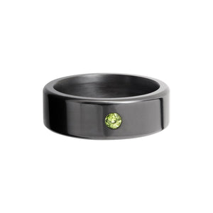 Kratos Band with Green Diamond Inset - Talisman Collection Fine Jewelers