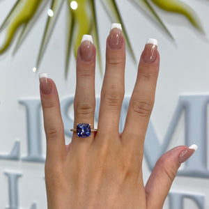 Tanzanite and Diamond Grace Ring