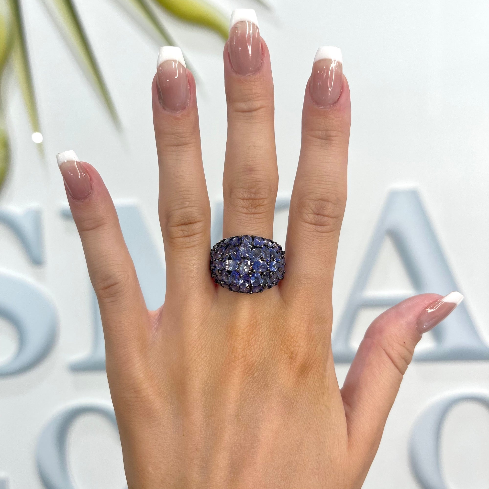 Tanzanite Mixed-Shape Statement Ring