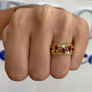 Ruby Goccia Ring by Gemma Couture