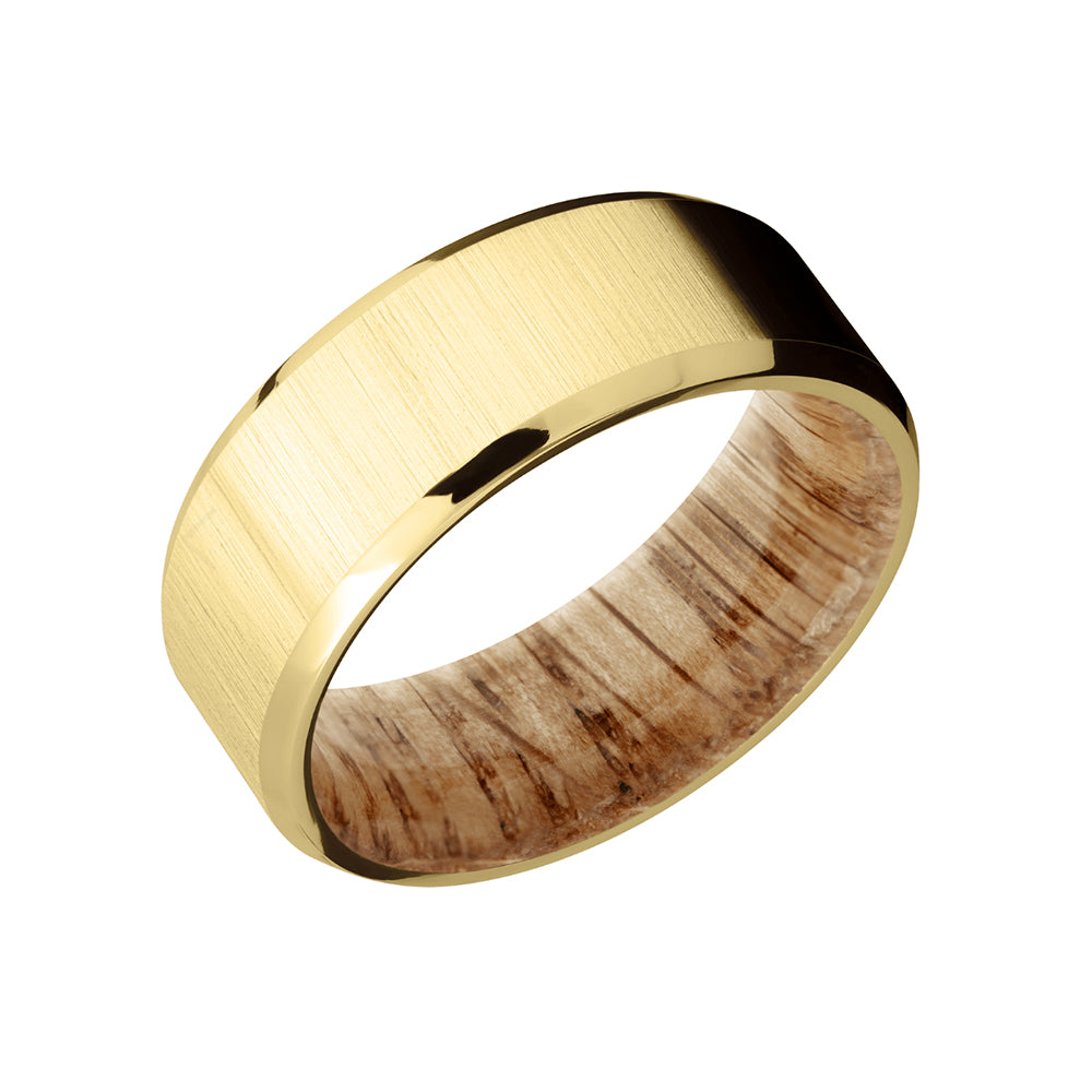 Natural Oak Sleeved Men's Band - Talisman Collection Fine Jewelers