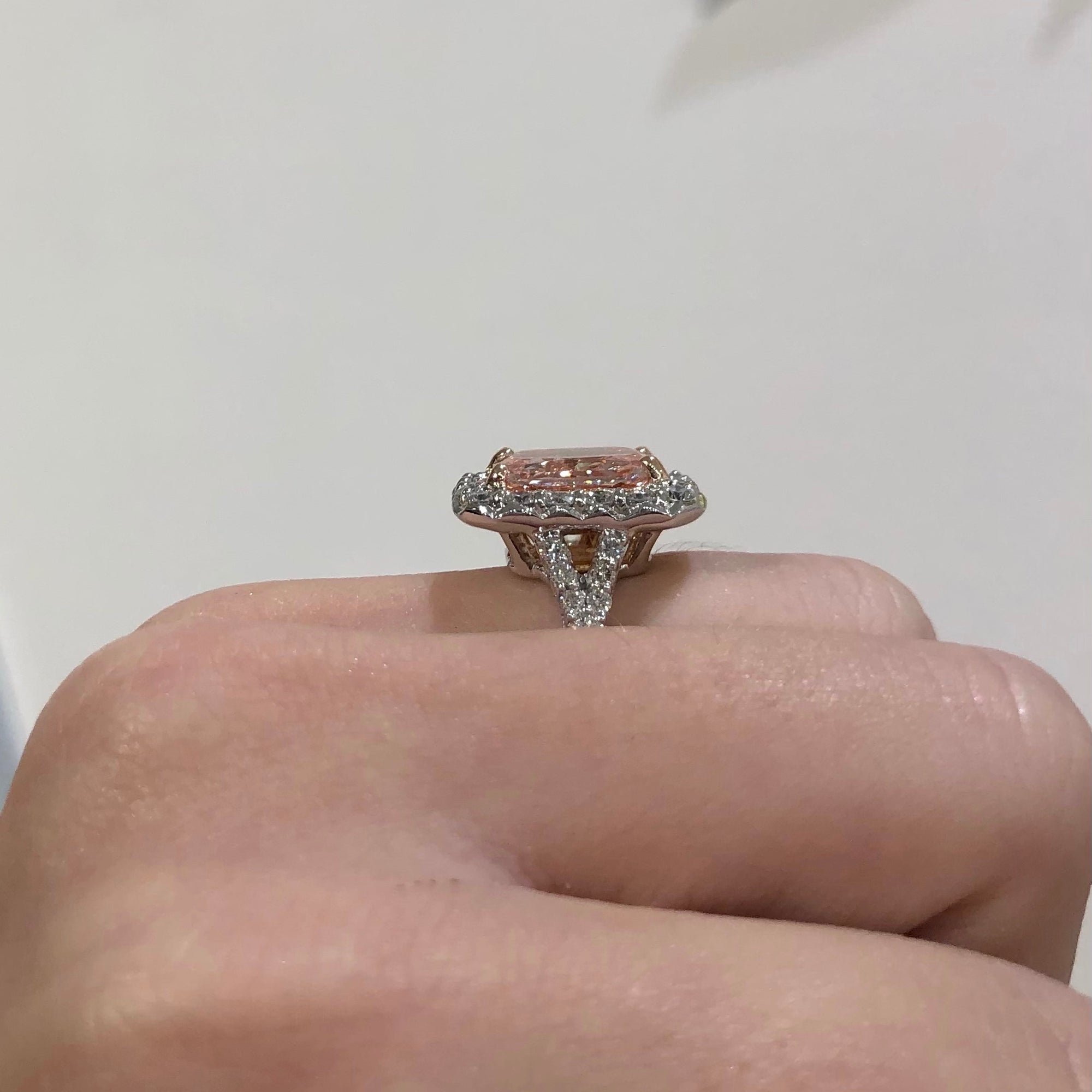 Pink Diamond Radiant Ring - Talisman Collection Fine Jewelers
