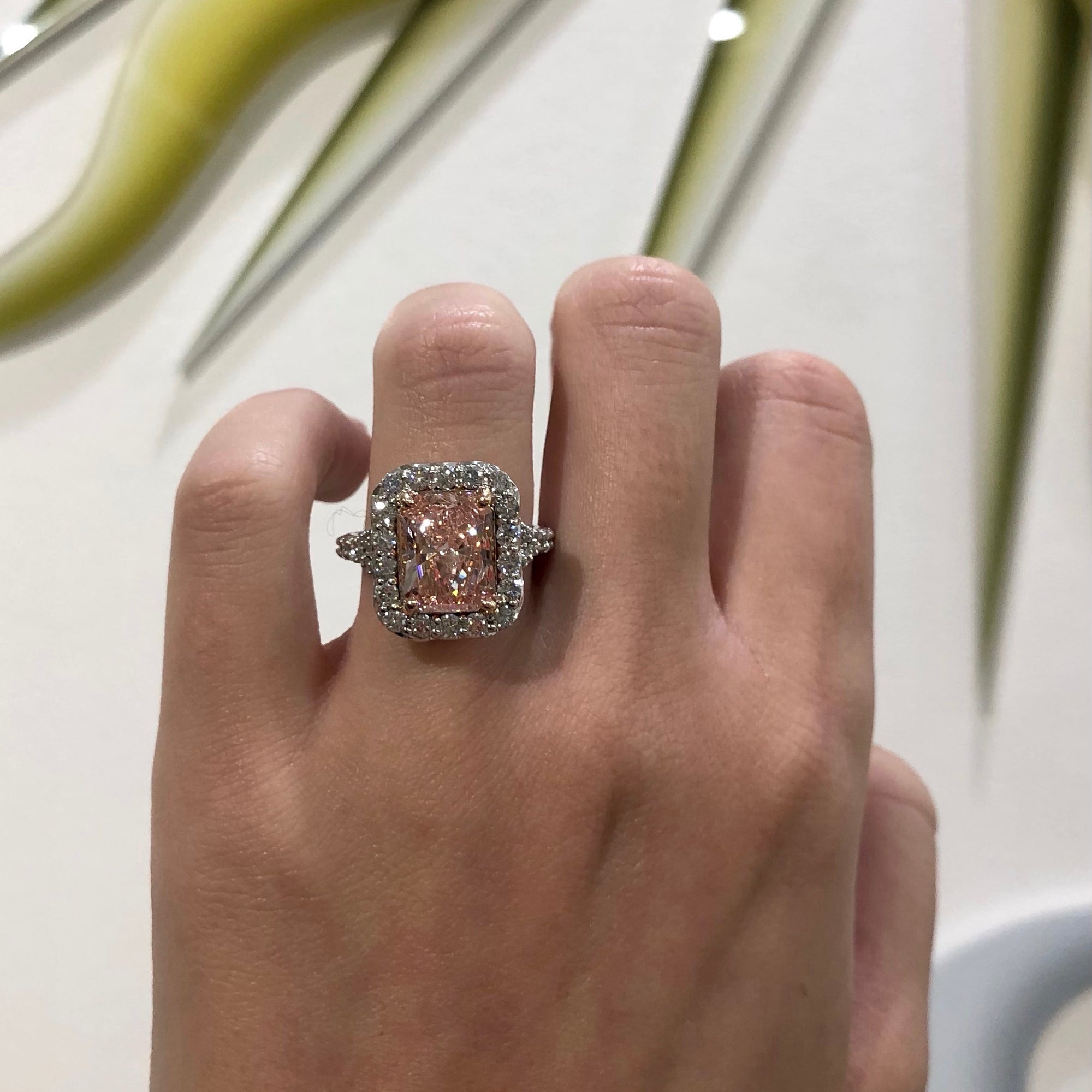Pink Diamond Radiant Ring - Talisman Collection Fine Jewelers