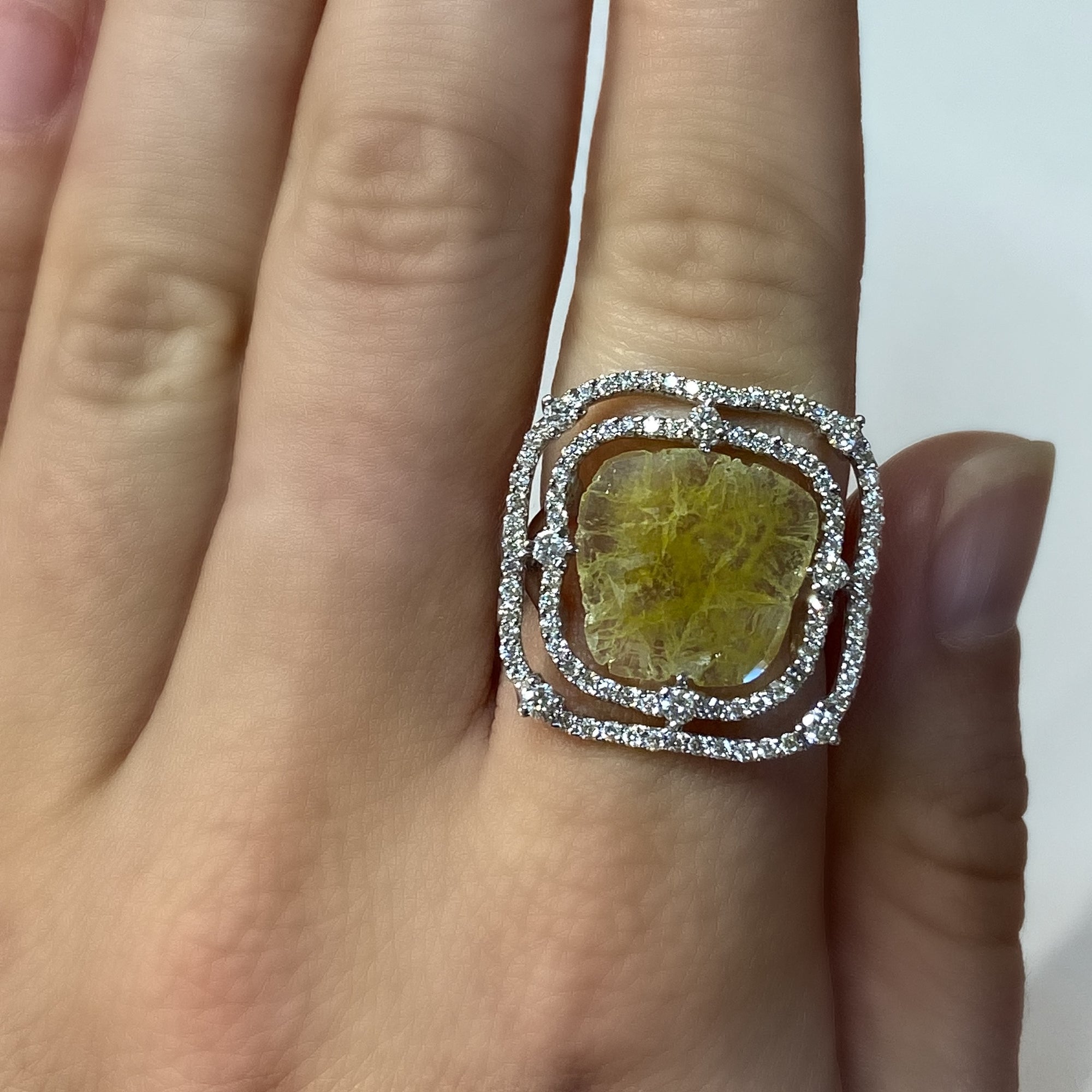 Yellow Diamond Slice Ring by Vivaan - Talisman Collection Fine Jewelers