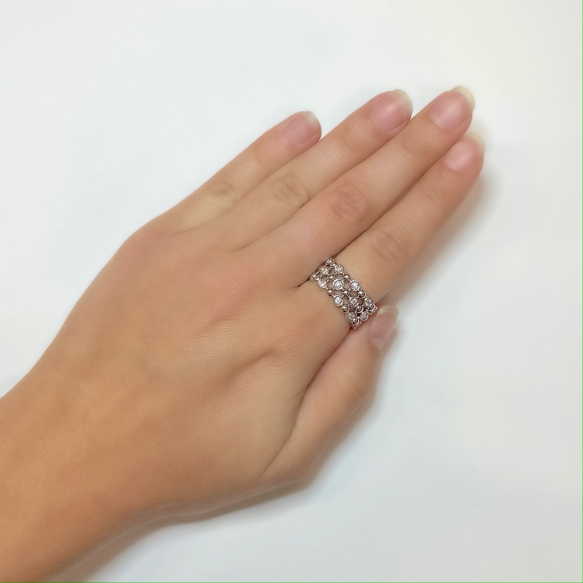 Diamond Bezel-Set Bubble Ring - Talisman Collection Fine Jewelers