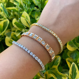 5.15 Carat Total Weight Diamond Line Bracelet in White, Yellow or Rose Gold - Talisman Collection Fine Jewelers