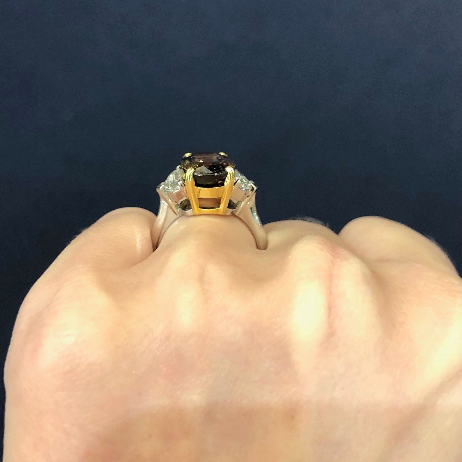 Alexandrite Diamond Ring GIA Certified Untreated
