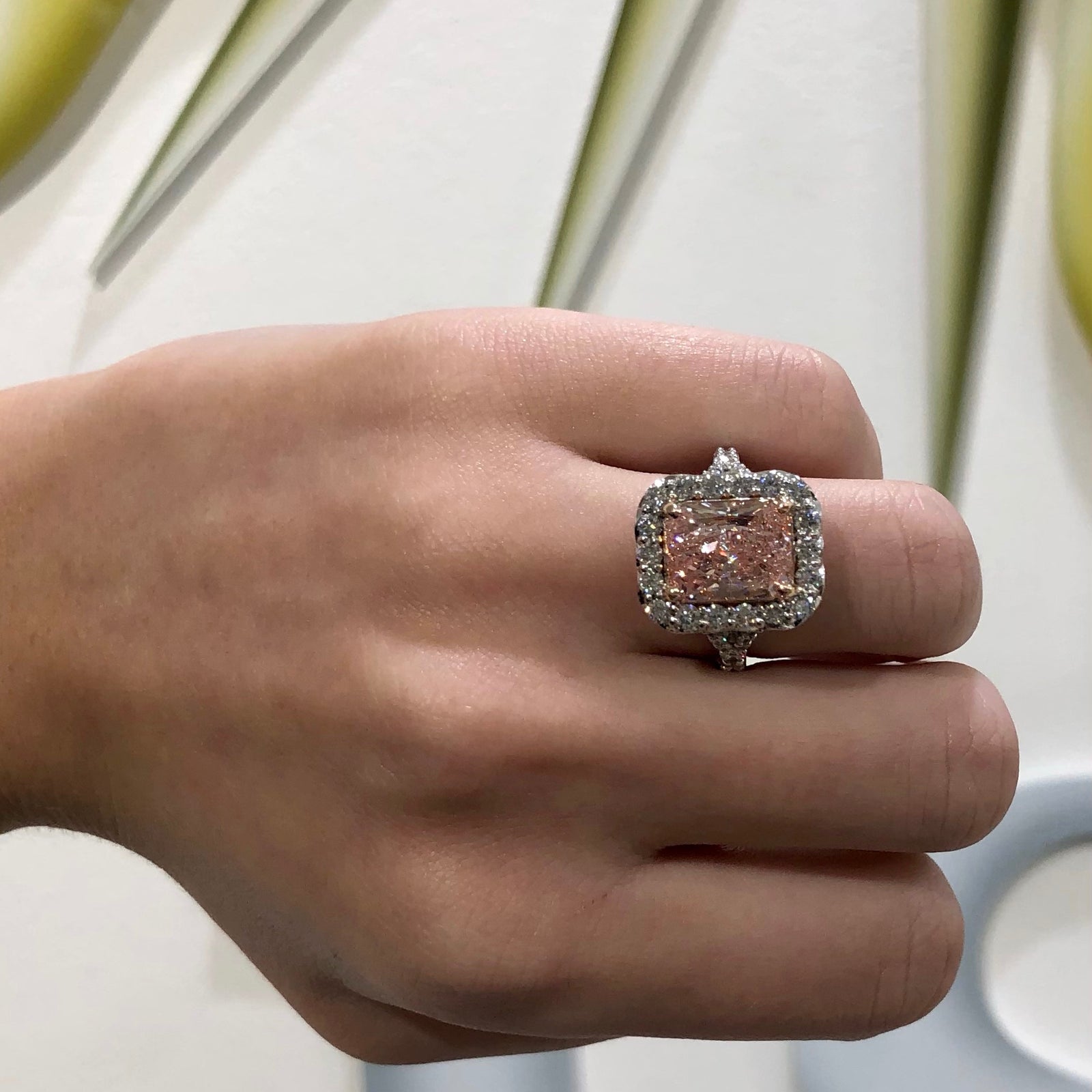 Pink Diamond Radiant Ring - Talisman Collection Fine Jewelers