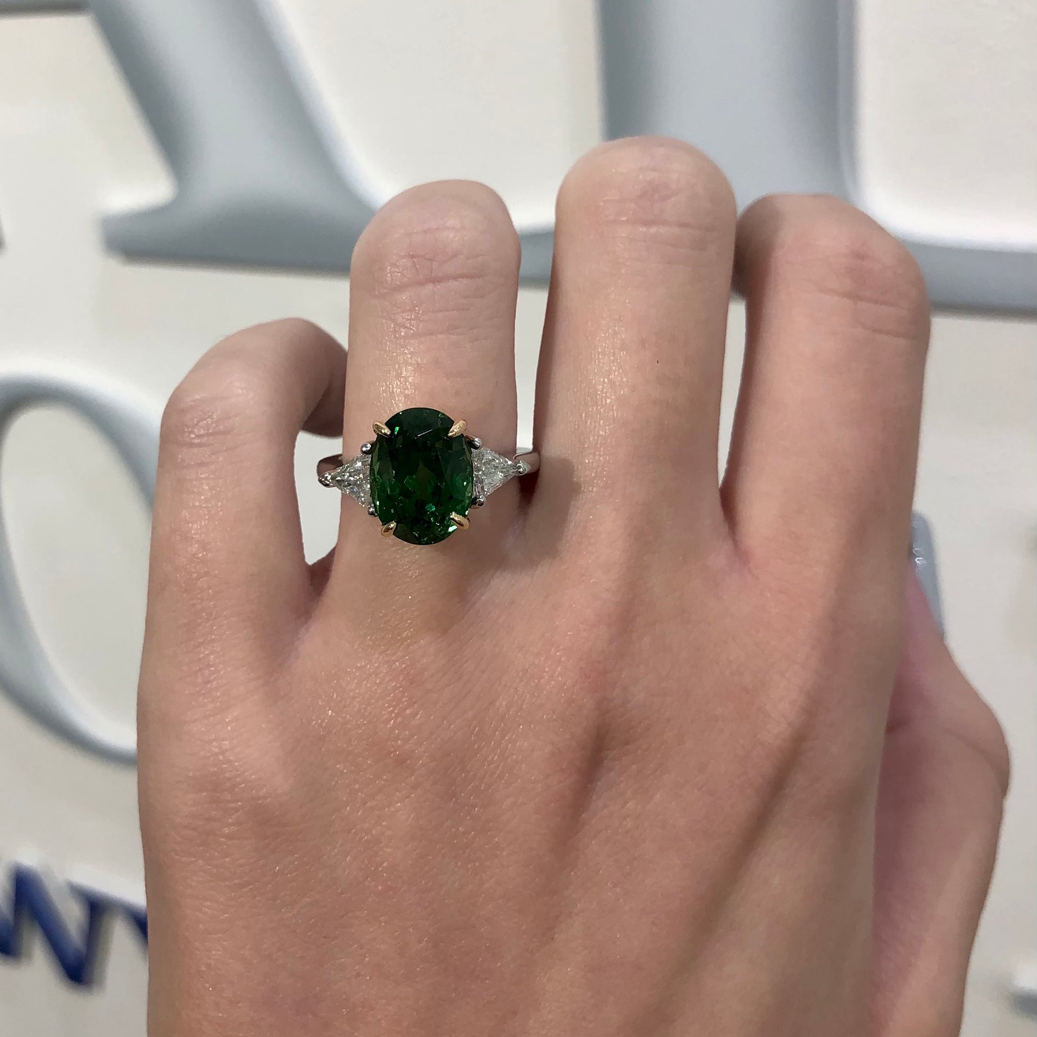 Tsavorite Garnet Ring, Genuine Tsavorite Garnet, Green Garnet Ring, Gifr  For Her - Shop Eratojewels General Rings - Pinkoi
