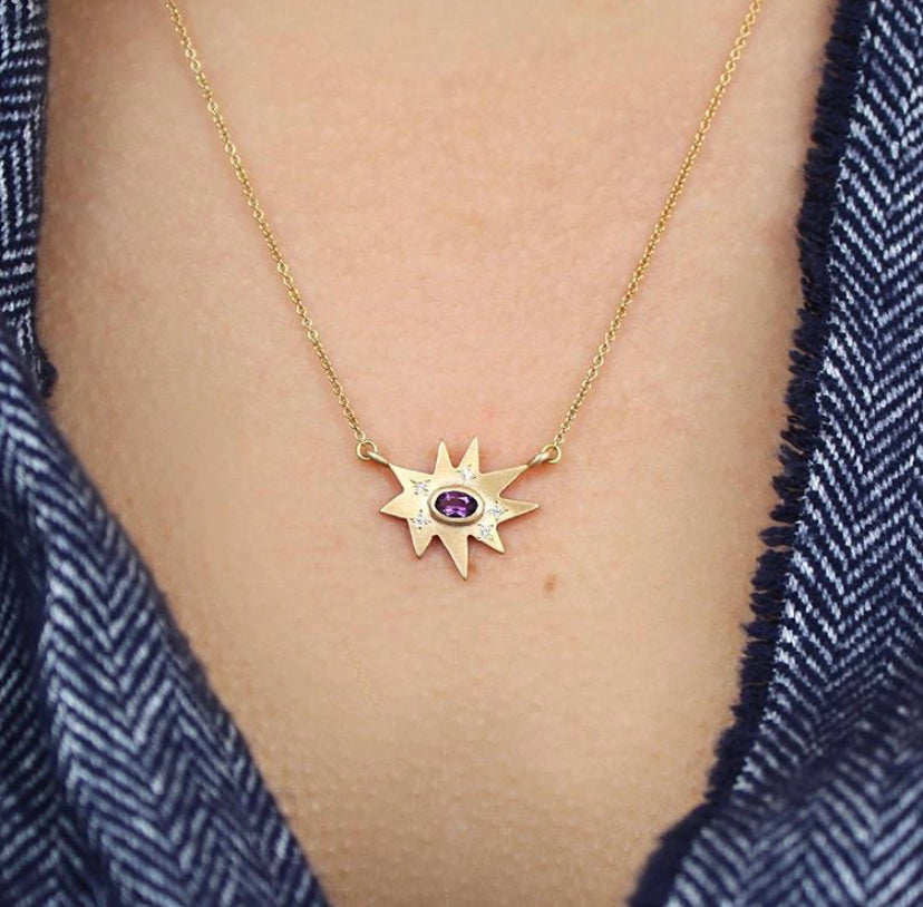 Amethyst Stellina Necklace - Talisman Collection Fine Jewelers