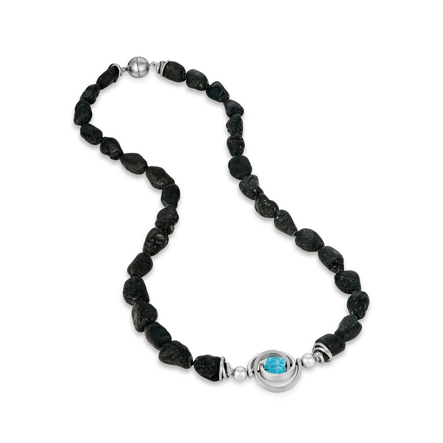Black Tourmaline Spiral Necklace by Martha Seely - Talisman Collection Fine Jewelers