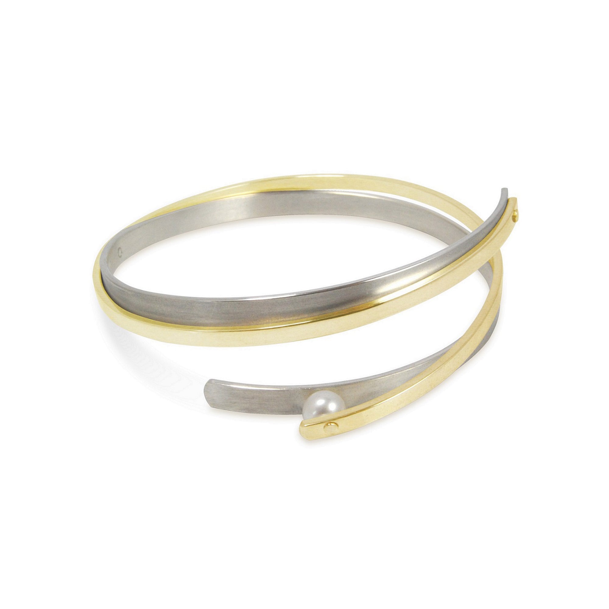 Two-Tone Transition Cuff Bracelet by Martha Seely - Talisman Collection Fine Jewelers