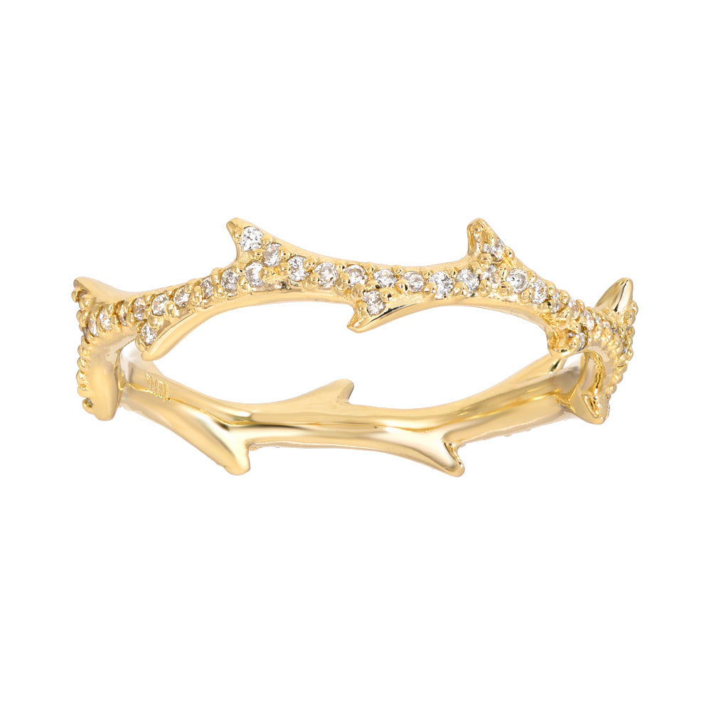 Crown of Thorns Pavé Ring by DRU. - Talisman Collection Fine Jewelers