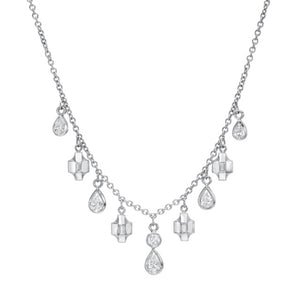 Contour Pear-Shaped Diamond Necklace by Meredith Young - Talisman Collection Fine Jewelers