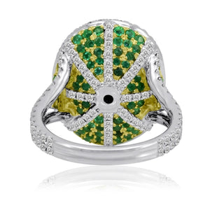 Emerald and Diamond Cabochon Ring - Talisman Collection Fine Jewelers