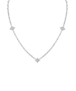 Marquise Diamond Station Necklace by Lisa Nik - Talisman Collection Fine Jewelers