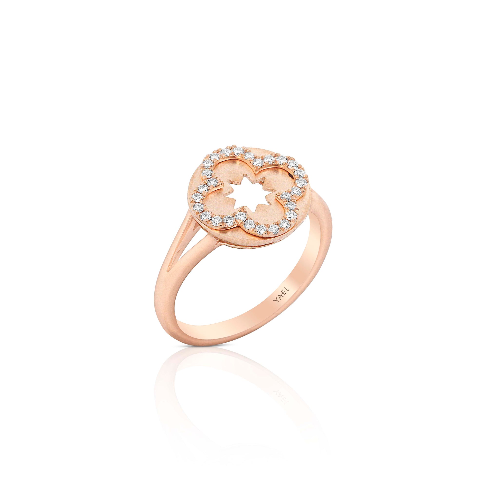 Diamond Flora Ring by Yael - Rose Gold - Talisman Collection Fine Jewelers
