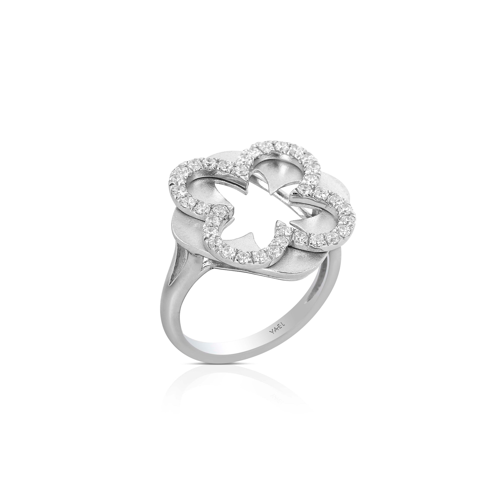 Diamond Flora Ring by Yael - White Gold - Talisman Collection Fine Jewelers
