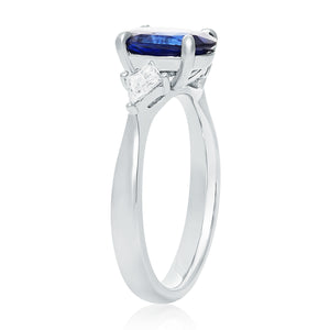 Sapphire and Diamond Demi Ring - Talisman Collection Fine Jewelers