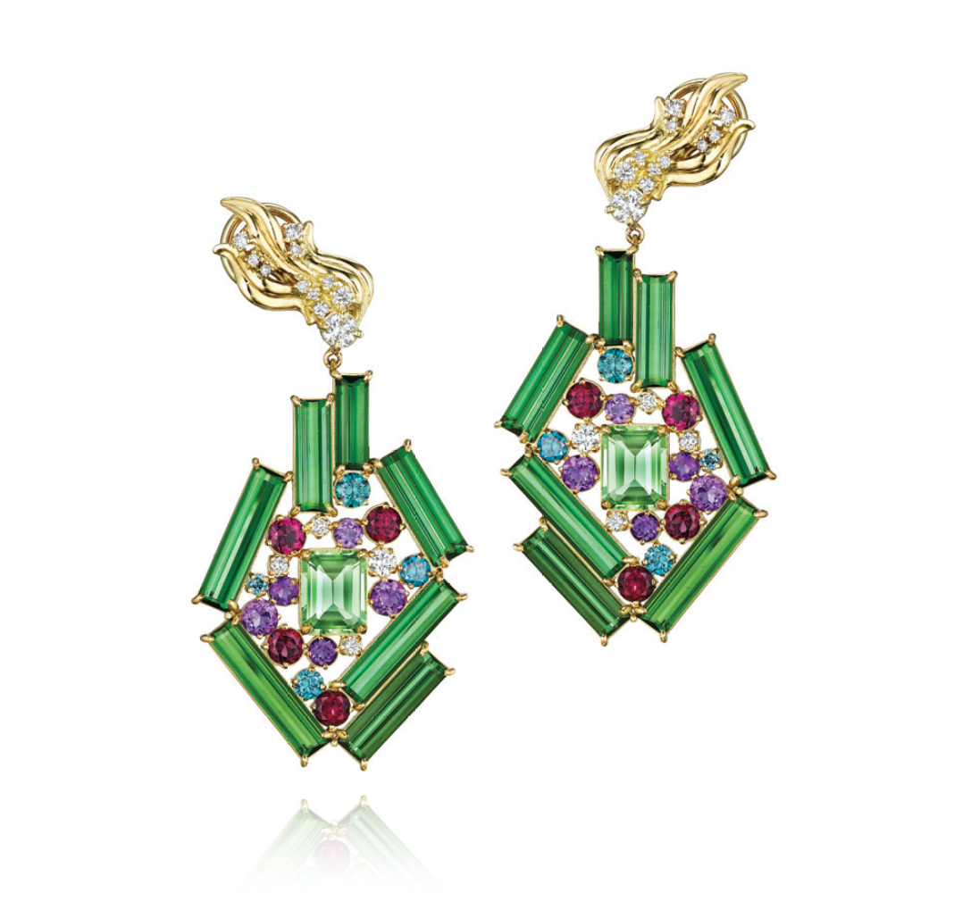 Green Tourmaline Mythology Collection Elysium Earrings by MadStone - Talisman Collection Fine Jewelers