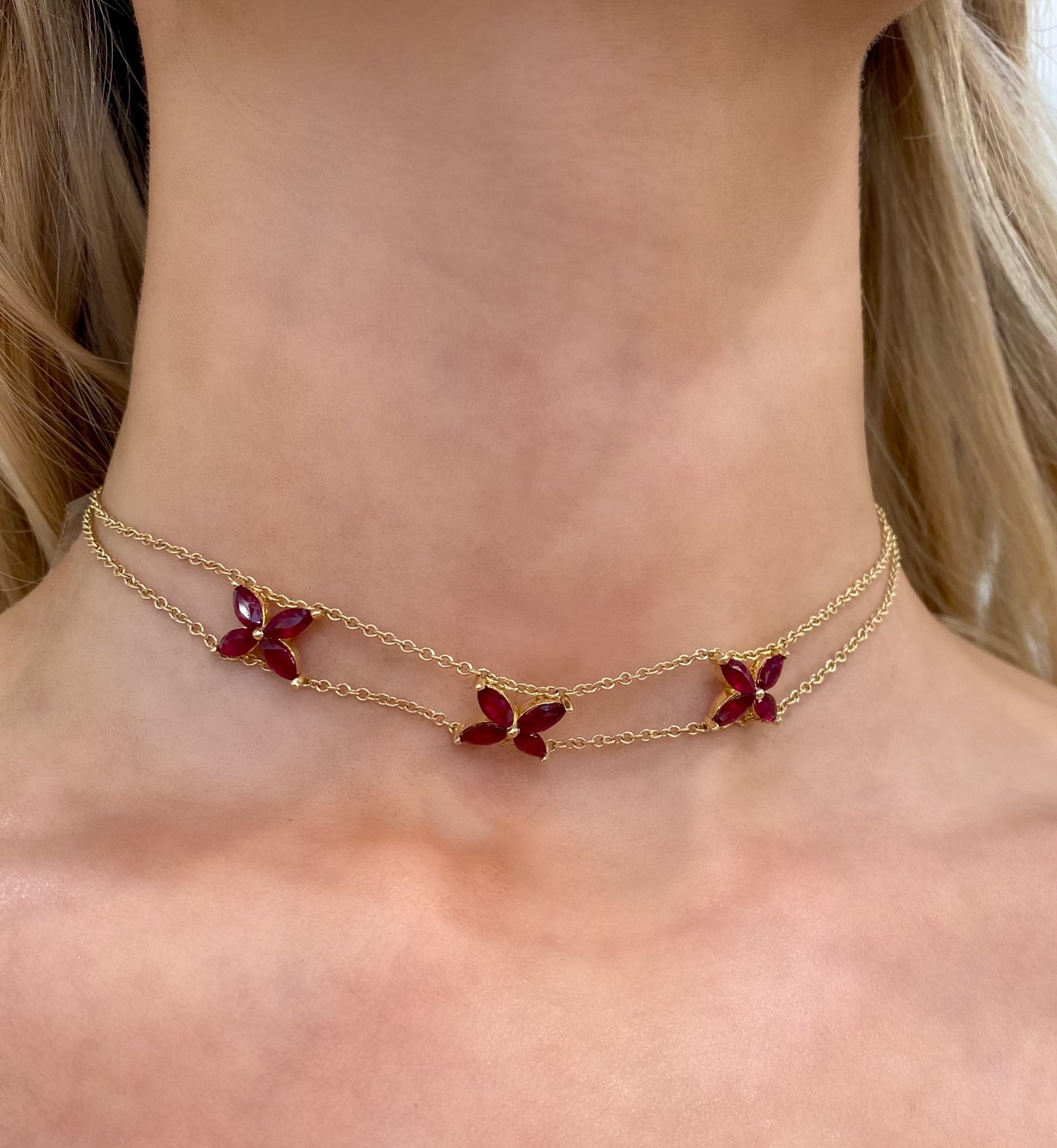 Ruby Mariposa Choker by Gemma Couture