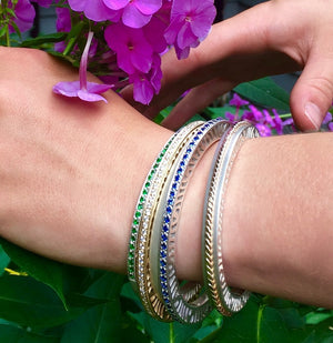 Gemstone Stacking Bracelet by Martha Seely - Talisman Collection Fine Jewelers