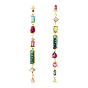 Mixed Tourmaline Earrings by Eden Presley - Talisman Collection Fine Jewelers