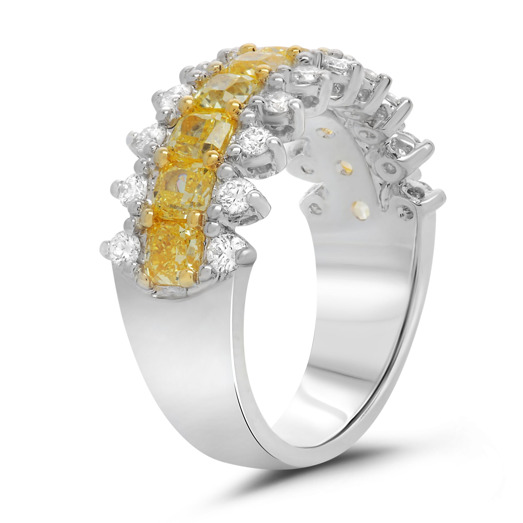 Yellow and White Diamond Crown Band - Talisman Collection Fine Jewelers
